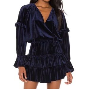 MISA Los Angeles Amalya Macy Velvet Dress NWT